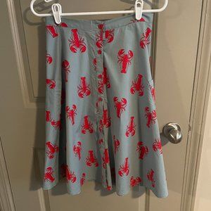 Modcloth Banned Retro Lobster Skirt